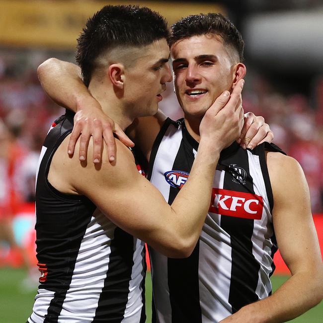 Brayden Maynard and Nick Daicos.