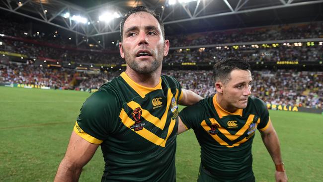Cameron Smith and Cooper Cronk appear to have a fractured relationship. (AAP Image/Dan Peled)