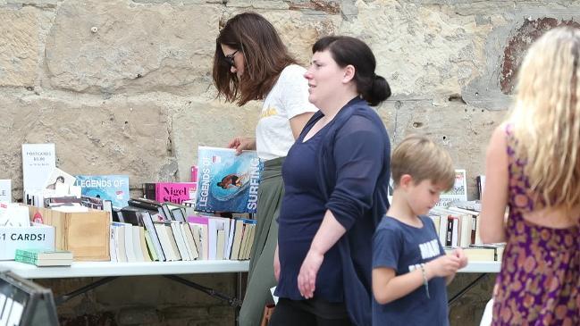 Princess Mary with Amber Petty in Salamanca Square