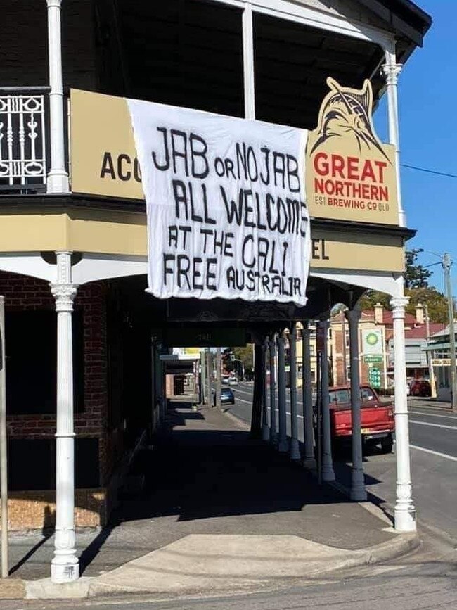 Caledonian Hotel at Singleton welcomes those with a jab or not. Credit: Facebook