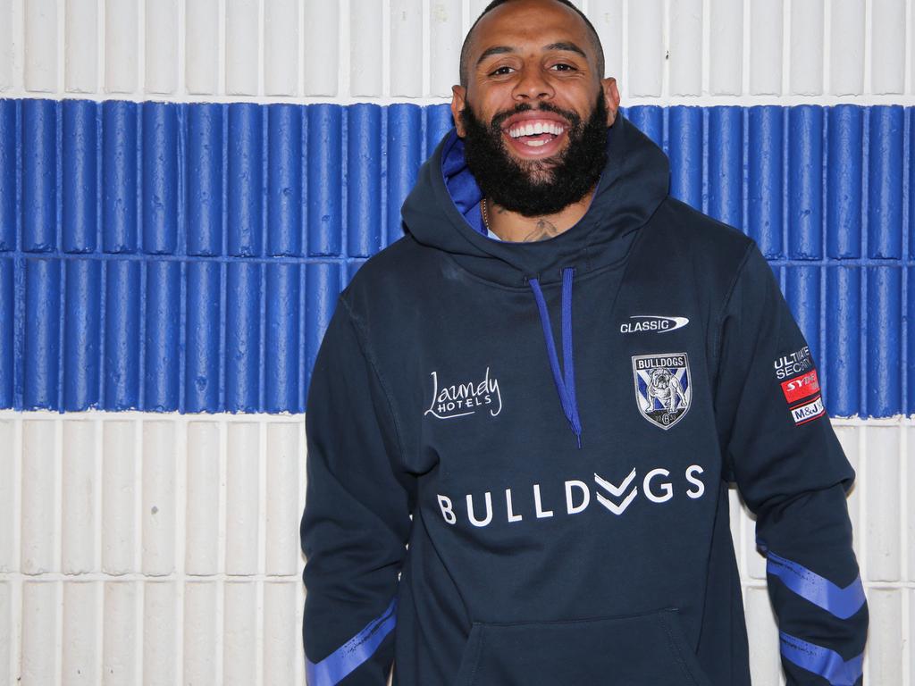 Former Melbourne Storm star Josh Addo-Carr in Canterbury Bulldogs colours as he prepares for the 2022 NRL season. Picture: Bulldogs media