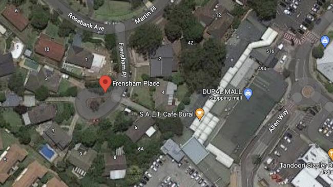 The stabbing occurred at Dural on Thursday night. Source: Google Maps