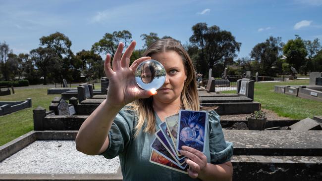 Leopold psychic medium and mum La Toya Buultjens won $14,000 on Deal or No Deal and plans to buy ghost equipment to take tours at some of the most haunted places in the world. Picture: Brad Fleet