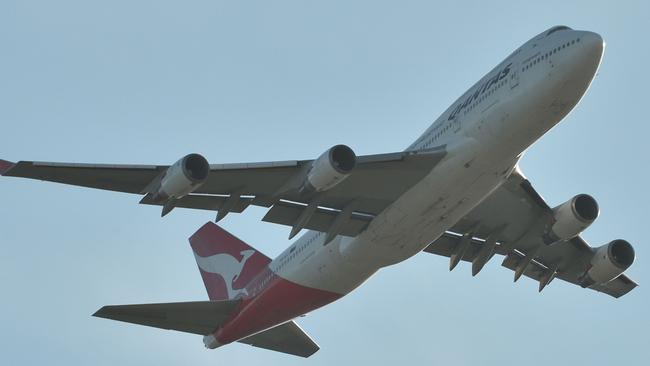 A Plane takes off from Sydney airport. Picture: AFP.