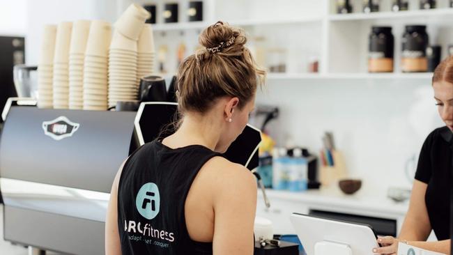 ARC Fitness owner Ange Liddicoat also runs an adjoining cafe. She will be taking over the Evolve space. (Maizee Liddicoat, Amy Noble) Picture: Honeylens Photography