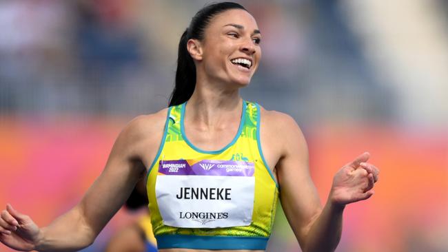 Michelle Jenneke has clocked a time of 12.3 seconds to qualify second fastest for the 100m hurdles final. Picture: Shaun Botterill/Getty Images