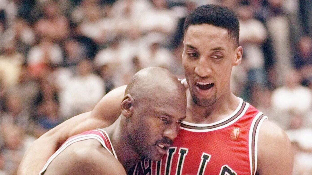 Michael Jordan claimed the flu game may have been the result of food poisoning from pizza. (AP Photo/Tom Cruze) /basketball