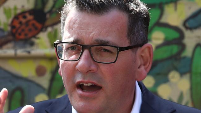 MELBOURNE, AUSTRALIA - NewsWire Photos, OCTOBER 11, 2022. The Premier, Daniel Andrews makes an announcement at the Clifton St Childcare centre at Northcote. Picture: NCA NewsWire / David Crosling