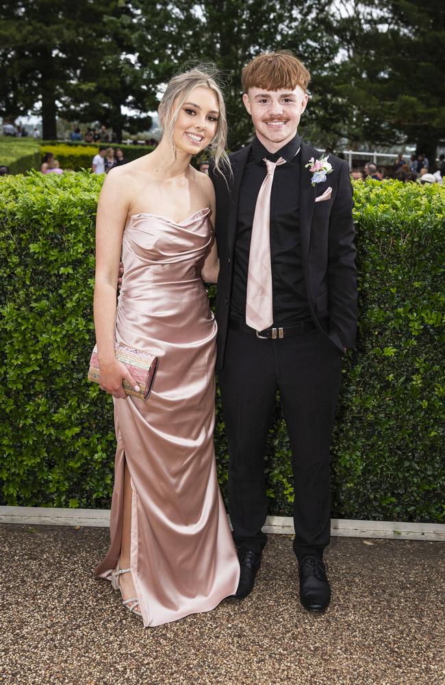 Lilly Wade and Ryder Williams at Centenary Heights State High School formal at Picnic Point, Friday, November 15, 2024. Picture: Kevin Farmer