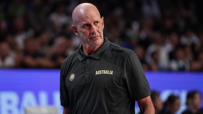 Brian Goorjian’s decision to not use his coach’s challenge could have been costly for Australia. Picture: Getty Images