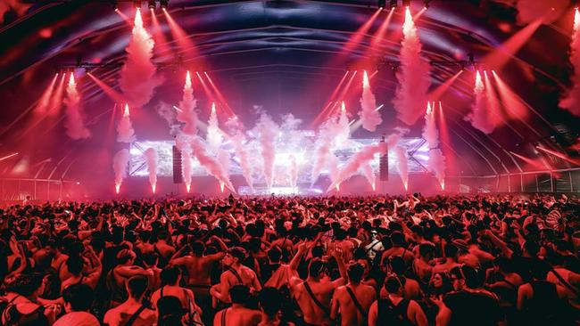 The Hardmission Flemington festival that saw eight revellers put into induced comas following a mass MDMA overdose. Picture: Instagram