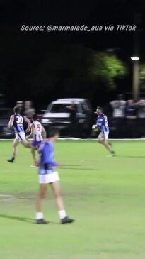 Former AFL star Dale Thomas stuns with viral hanger