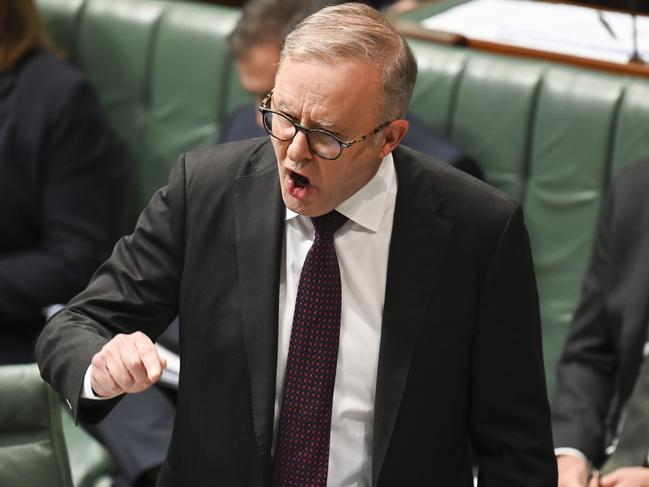 CANBERRA, AUSTRALIA, NewsWire Photos. NOVEMBER 15, 2023: The Prime Minister, Anthony Albanese during Question Time at Parliament House in Canberra. Picture: NCA NewsWire / Martin Ollman