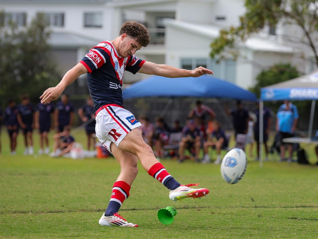 Tyson Walker taking the conversion. Picture: Adam Wrightson Photography