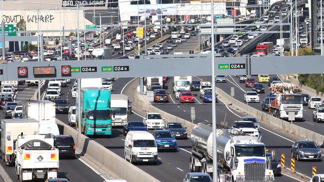 The tunnel will provide an alternative river crossing to the West Gate Bridge. Picture: David Caird