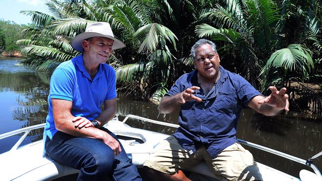 Tony Abbott and Pearson in Cape York in 2011.