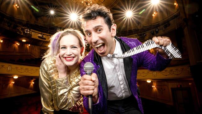 Real-life wedding singers Violet Anderson and Johnny Moretti will audition in a national search to find stars of The Wedding Singer musical. Picture: Nicole Cleary