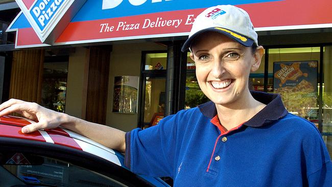 Kerri Hayman in her early days at Domino’s Pizza.