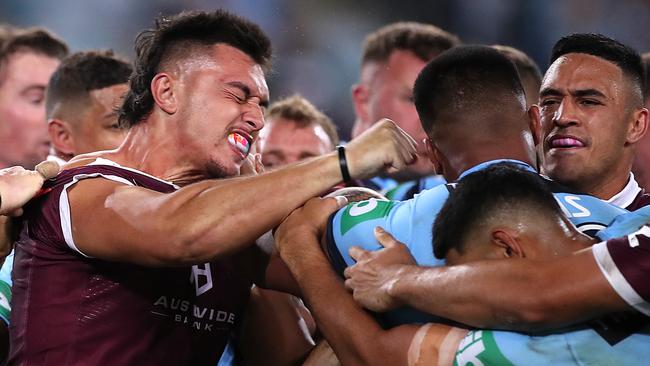 Tensions boiled over in last year’s State of Origin series. Picture: Getty Images