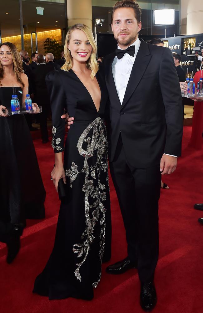 Margot Robbie and producer Tom Ackerley were married in 2016. Picture: Stefanie Keenan/Getty Images for FIJI Water