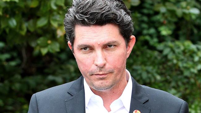 West Australian Greens senator Scott Ludlam announces his resignation. Picture: Colin Murty/The Australian