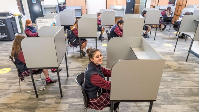 More than one million Victorian students have lost up to two terms of face-to-face learning. Picture: Jake Nowakowski