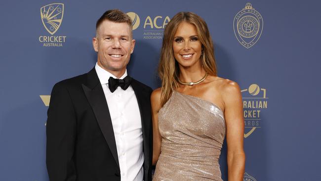 David and Candice Warner. Picture: Jonathan Ng