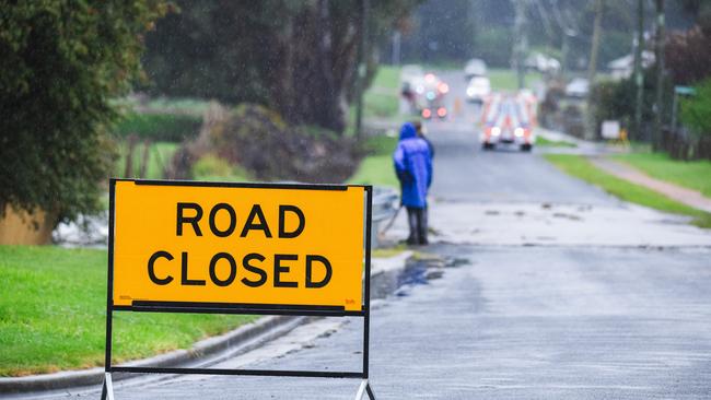 Railton. Flood waters on the North-West coast. Picture: Simon Sturzaker - Thursday October 13th 2022.