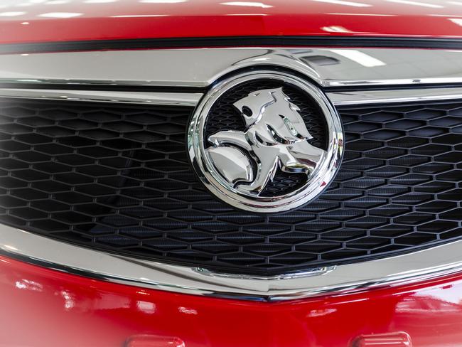 "Sydney, Australia - April 2, 2012: The Front Grill Badge of a new General Motors Holden HSV Commodore. Holden Ltd is a traditionally Australian automaker, based Melbourne, Victoria."