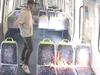 Shock moment man sets fire to train: cops