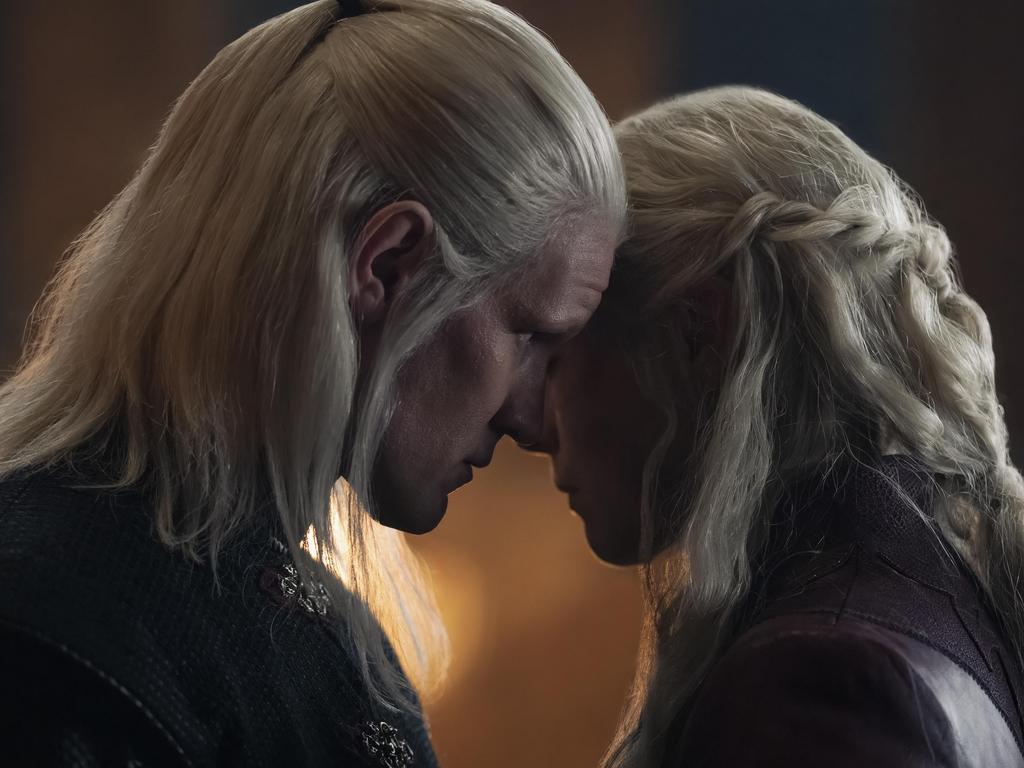 Matt Smith as Prince Damon Targaryen and Emma D'Arcy as Princess Rhaenyra Targaryen star in HotD.