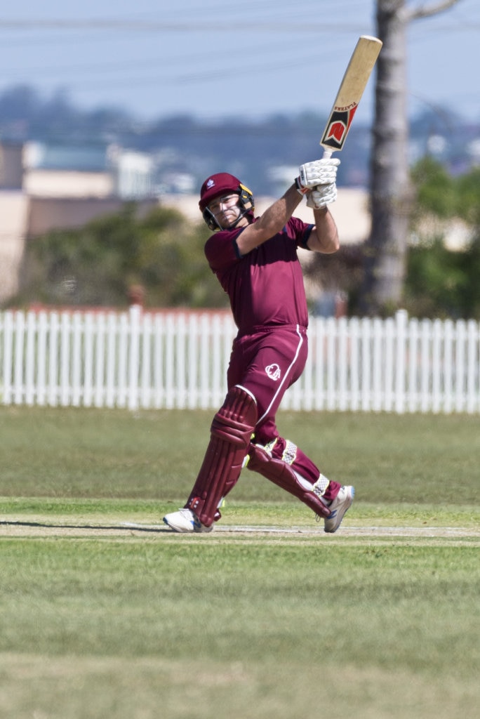 Chris Gillam bats for Queensland against Victoria in Australian Country Cricket Championships round two at Rockville Oval, Friday, January 3, 2020. Picture: Kevin Farmer