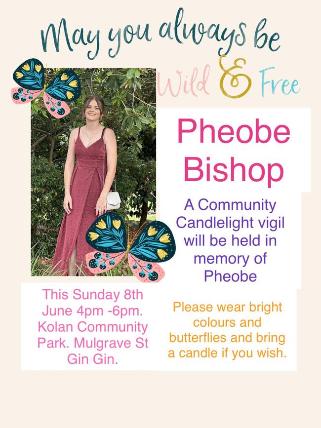 The flyer for Sunday’s vigil.