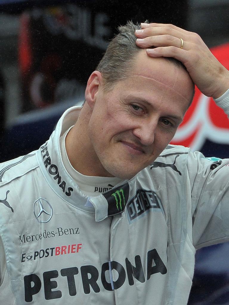 Michael Schumacher hasn’t been seen since a ski accident in 2013. (Photo by Yasuyoshi CHIBA / AFP)