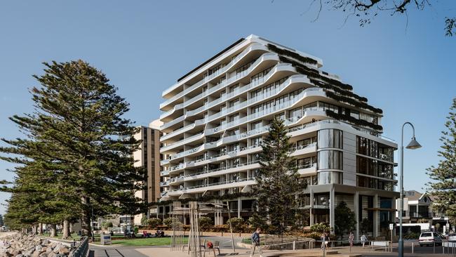 Artist's impressions of Chasecrown $165m apartment development at 21-25 South Esplanade, Glenelg. Picture: Supplied by Chasecrown