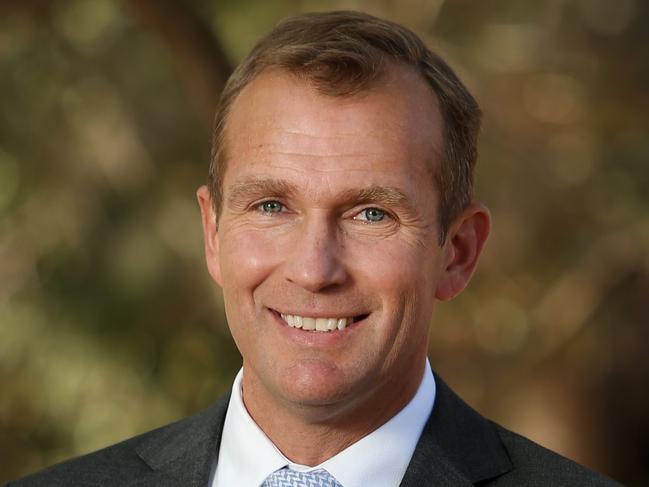 Pictured is Local MP for the Northern Beaches Rob Stokes pictured at Newport Public School.Picture: Richard Dobson