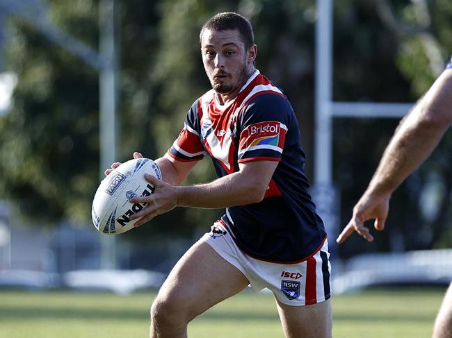 Cameron Davies in action for Erina. Erina Eagles v Toukley Hawks first grade during round eight of the 2024 Central Coast Rugby League competition at Erina Oval, June 9, 2024. Picture: Michael Gorton