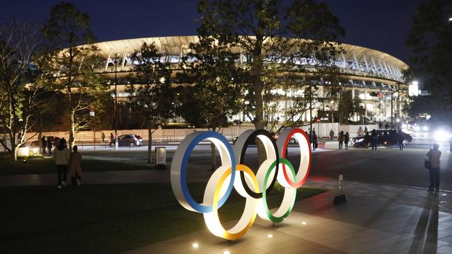 Tokyo’s new National Stadium was built just for the Olympic Games. Picture: AP