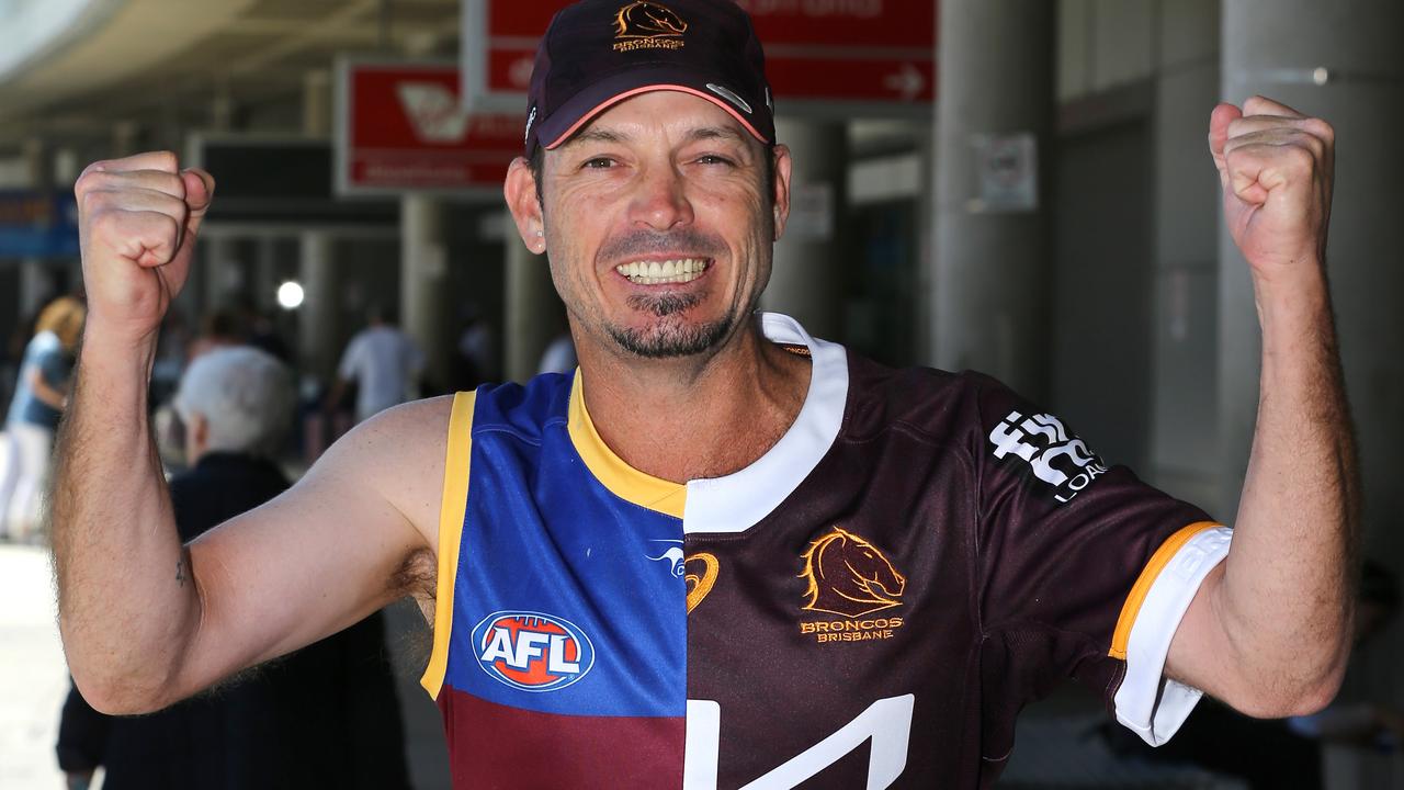 Brisbane superfan shows his love for both Lions and Broncos