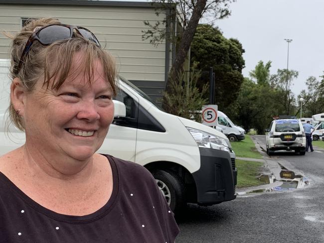 Manager Lismore Centra Tourist Park, Carmen Thomas awaits word on when and if the 40 motorhomes in the park and its residents will be moving due to renewed flash flooding concerns.