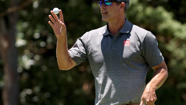 Adam Scott is leading the Cathedral Invitational (Photo by DAVID GRAY / AFP) /