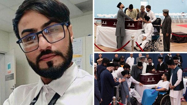 Faraz Tahir, who died at Westfield Bondi Junction during a horrific stabbing attack, was farewelled by family and friends on Friday.