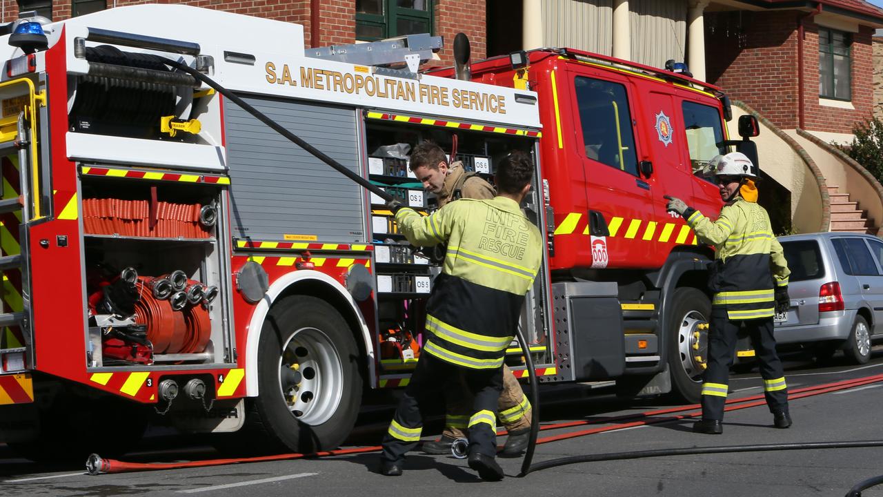 Two people have been taken to hospital after a battery sparked a fire at a northern suburbs home overnight.