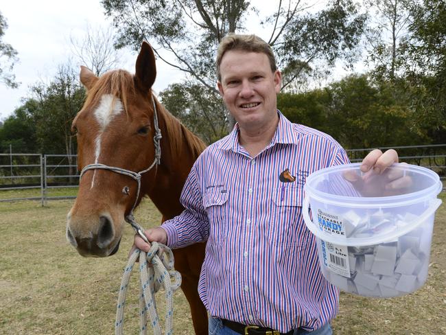 Oliver Liyou with Lollipop. Picture: Adam Hourigan/The Daily Examiner