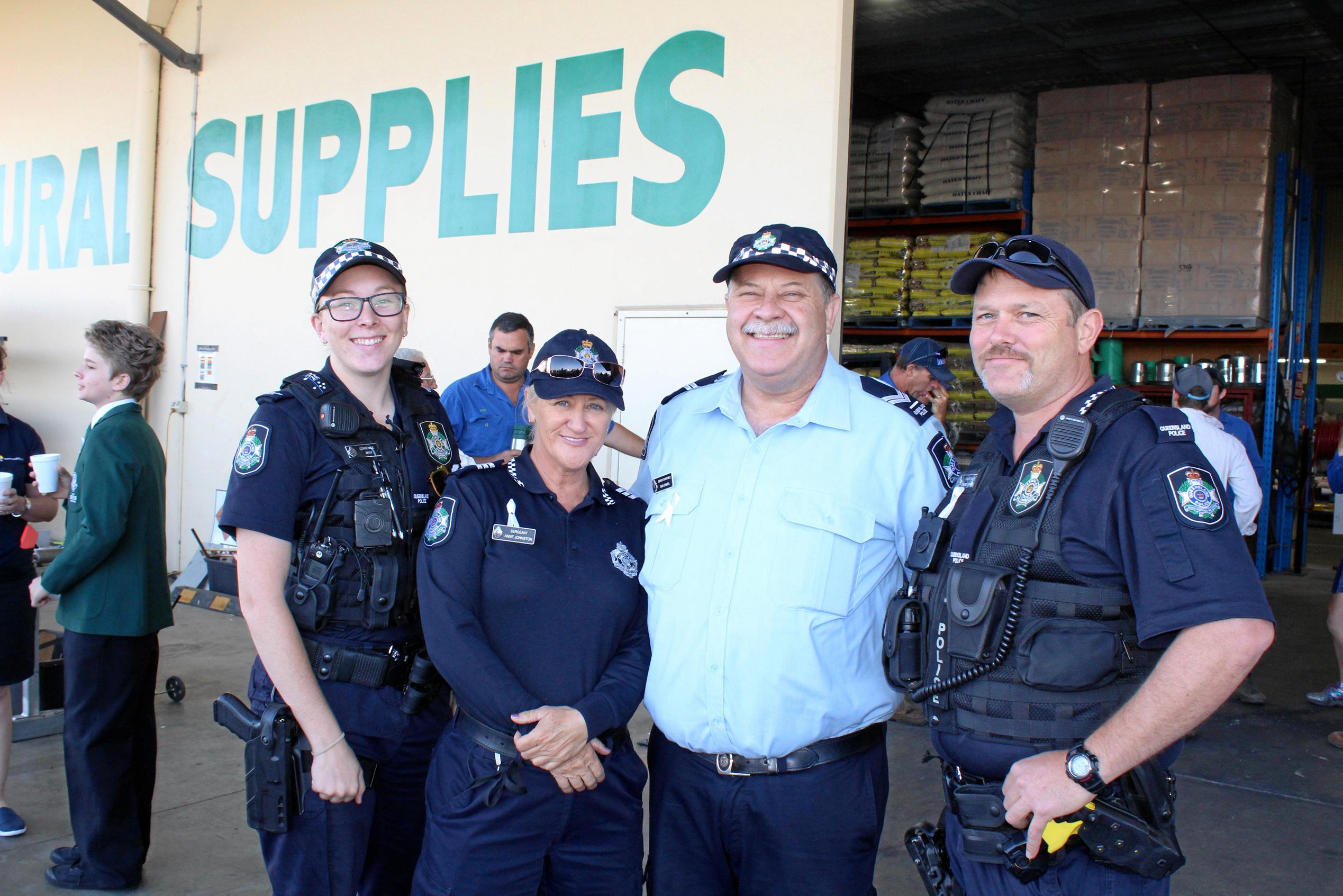 Constable Elizabeth Lovelay, Sergeant Anne Johnston, Senior Constable Daniel O'Hara, Constable Dan Norman. Picture: Shannon Hardy