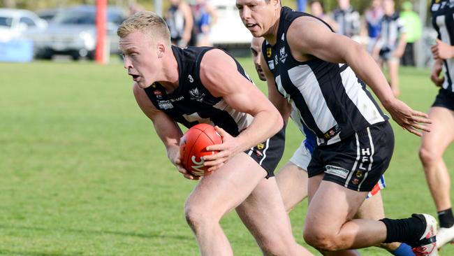 Sam Hayden in action for the Magpies. Picture: Brenton Edwards