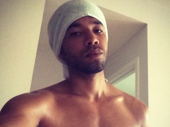 Jussie Smollett says he was the victim of a hate crime near his apartment building but surveillance footage has not revealed the attack. Picture: Supplied 