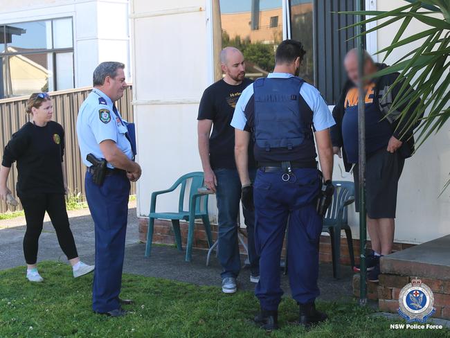 Nine people were arrested and charged with more than 320 offences following Hopkins’ arrest on September 5, 2019. Picture: NSW Police