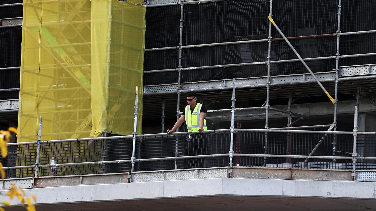 Condev building site at Varsity Lakes on the Gold Coast. Picture: Nigel Hallett