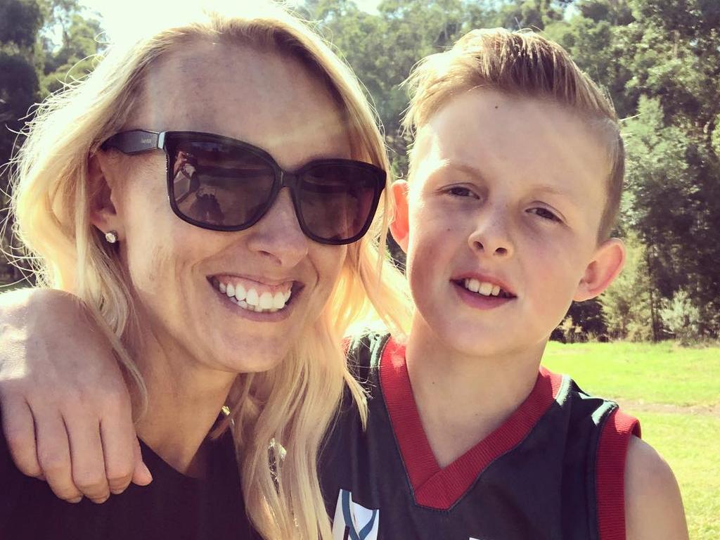 Jackson with his mum Kelly.